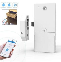 Keyless Cabinet Smart Lock Wireless Bluetooth Invisible Anti-Theft Free Punch Security Control Via IOS/Android APP