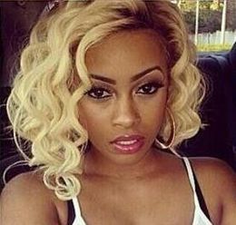 Wholesale Short Blonde Curly Full Lace Buy Cheap Short Blonde