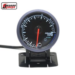 Dragon gauge 60mm Car Ratio Air Fuel ratio Gauge (Black Bracket) White and Red backlight Auto gauge Metre