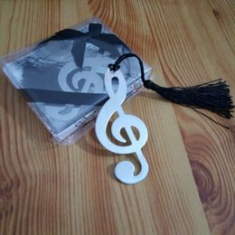 Music Note Alloy Bookmark Novelty Ducument Book Marker Label Stationery Exquisite Gift Book mark