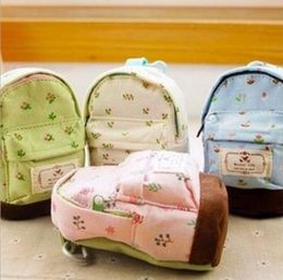 Cute Coin Purses kawaii fabric canvas mini Fresh floral backpack Mori Girls kids coin pouch change purses clutch bags Fashion Mini bag Purse