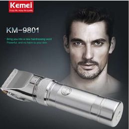 KM9801 kemei rechargeable electric hair clipper razor barber cutting beard trimmer professional hair trimmer shaving machine