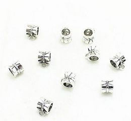 500pcs/lot alloy Bail Beads Spacer Beads Charms Sliver Plated for Jewellery DIY Making 7x9.5mm