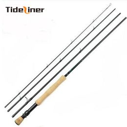 Tideliner 9FT 7/8 2.7m fly fishing rod high carbon fiber spinning rod pole 4 sections hard fast Line weight 7lb