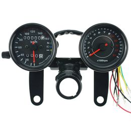 Motorcycle Odometer Speedometer Tachometer LED for Yamaha SR XV RX Cafe Racer Suzuki Honda Harley
