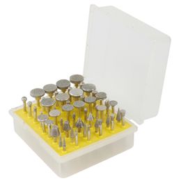 50pcs emery grinding head alloy sand grinde bit tools jade carving polishing bits engraving machine accessory needle grinding abrasive tool