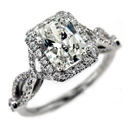 choucong Antique Jewelry Diamond 925 Sterling Silver Engagement Wedding Ring Sz 5-11 Free shipping Gift