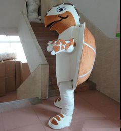 2018 High quality brown & white sea turtle mascot costume suit for adults to wear for sale