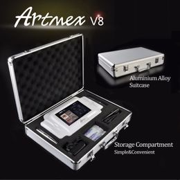 Professional Intellignet Artmex V8 Microneedle Permanent Makeup Tattoo Machine Model Digital Eyebrow Lip Eyeline MTS PMU Rotary Pen