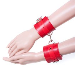 Hand Restraint Sex Toys for Couples PU Leather Handcuffs in Adult Games Fetish Bondage Hand Cuffs Fetish Wrist Cuffs Sex Product