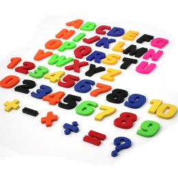 52pcs Magnete Lettera Frigorifero Apprendimento precoce Set Lettere Numeri Giocattolo frigorifero Insegnamento colorato Apprendimento precoce per bambini