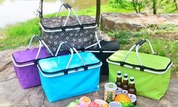 2017 Hot sale picnic lunch bag food warmer in 5 Colours keep food fresh warm drink cooler for outdoor sports foldable bag SN1359