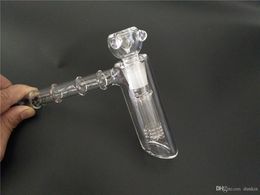 Glass water Pipe 6 Arm Perc Bubblers Water Pipes with 18mm glass bowl Glass ash catcher Pipes Durable Oil Burner Pipes