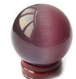 38MM Purple Quartz cat's eye Sphere Ball