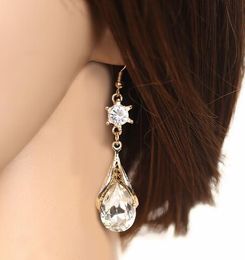 Hot Style Korean fashion zircon crystal earrings wholesale Colour retention luxury fashion earrings classic exquisite elegance