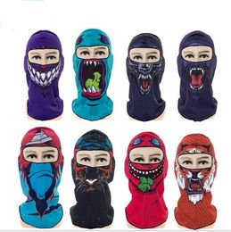 3D Animal masks Balaclava cap hat Bicycle Bike Motorcycle Hats Snowboard Tiger Party hood Pet Full Face Mask scary skull masks