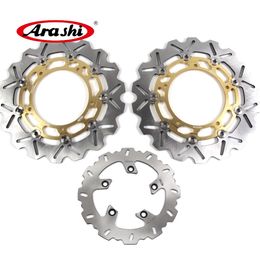 ARASHI For YAMAHA MT03 2006 - 2011 Front Rear Brake Rotors Disk Disc Kit Motorcycle MT-03 660 2007 2008 2009 2010 FZ6 FAZER