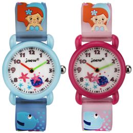 Dziecko Zegarek 3D Kreskówki Morze Piękne Dzieci Dziewczyny Chłopcy Dzieci Uczniowie Kwarcowy Wrist Watch Bardzo popularny Wristwatc Sports Clock