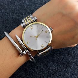 Fashion Popular Casual Top Brand Women Lady Girl watch Steel Metal band Quartz Wrist watches A09