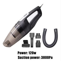 Mini Portable Auto Car Vacuum Cleaner 120w Handheld Wet Dry Multifunctional Vaccum Crumbs Cleaner High Suction Power for Car 12V