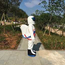 2018 Discount factory sale Space suit mascot costume Astronaut mascot costume with Backpack with LOGO glove,shoes