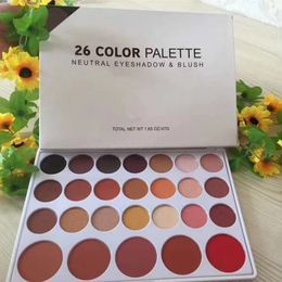 New Arrival in stock Neutral Eyeshadow & Blush 26 Colors Palette Matte Shadows Cosmetics DHL Free with gift