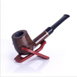 Filter cigarette holder hammer type straight rod to dismantle pipe wood, manual grinding ebony business gifts smoking set