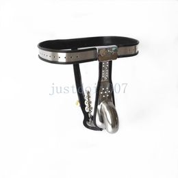 T3 Stainless Steel Male Chastity Belt Device Full Adjustable With Plug Removable #R54