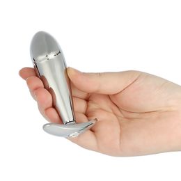 Stainless Steel Anal Plug Proatate Msaager Butt-plug Massager G-spot Vaginal Stimulation Masturbator Sex Adult Toy for Woman Man D18111502