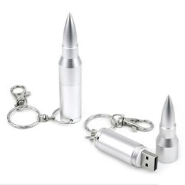 Funny Bullet Design 32GB USB 2.0 Flash Drives Enough Memory Sticks Metal Thumb Pen Drive for Computer Laptop Macbook Tablet Gold/Silver