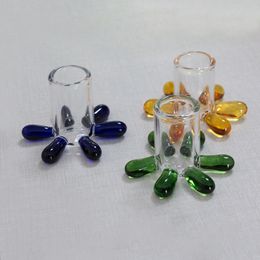 Colorful Hookahs Glass Carb cap stand holder for caps 22mm 25mm 30mm bubble Quartz Banger Nails Bong Dab Rig smoke accessory