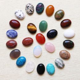 fubaoying charms Crystal Stone Oval Teardrop Cabochon Beads Crystal Quartz Stone Wholesale for Jewelry Making 15mmx20mm(No Holes)