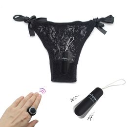 Giocattoli del sesso del vibratore di Panty telecomandati senza fili dell'anello segreto per il prodotto di stimolatore del clitoride delle mutandine di vibrazione della donna