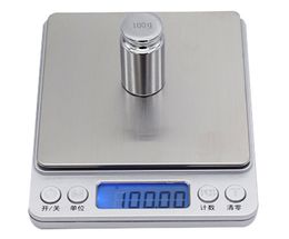 DHL HOT Mini digital platform scale kitchen food scales high precision 0.01g Jewellery scale electronic pocket scale steelyard without battery