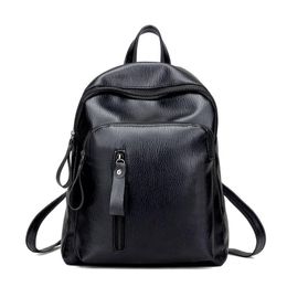 Women Backpacks Bags Handbags Women Famous Brands Popular Girl Folds Soft PU Leather Black Shoulder Bag Female School Bags