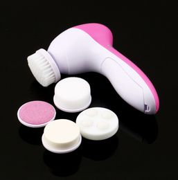 Multifunction Electric Face Facial Cleansing Brush Spa Mini Skin Care massage Brush drop shipping face care tool 1 set 5 in 1