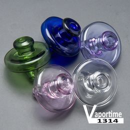 Colored UFO Smoking Accessories Glass Bubble Carb Cap Dome OD 34mm Quartz Banger Nail 2mm 3mm 4mm Thick Enail Domeless Nails Dab Rig 592