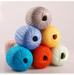 50g/ball high quality Lace Cotton Yarn summer lace yarn For Crocheting Knitting By 1.25mm Crochet Hooks Free shipping