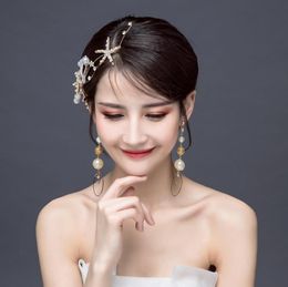 Bridal headwear crown Earrings Necklace Set sweet wedding dress hoop wedding crown ornaments