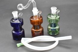 Mini Glass Oil Burner Water Bong for Oil Rigs small Water Bongs Ash Catcher Hookah Pipe Smoking Bong heady water pipes with hose