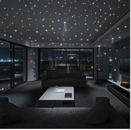 Fashion Wallpaper Glow In The Dark Star Wall Stickers 1set 104 pcs Round Dot Wall Stickers Round Dot Luminous Kids Room Decor