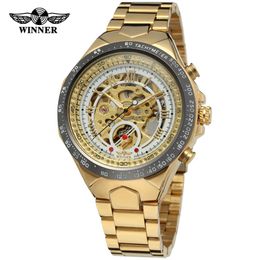 Very popular men's mechanical watches automatic hollow sports watch does not fade durable high quality business watches311Q