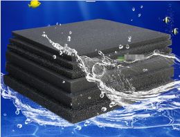 3PCS 50x50x4cm Black Biological Cotton Philtre Foam Pond Aquarium Fish Tank Sponge Pad 3pcs