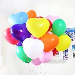 30pcs Heart Latex Balloons Wedding Decoration 12 inch Multicolor Heart Love Ballon Inflatable Globos Toys Event Party Supplies