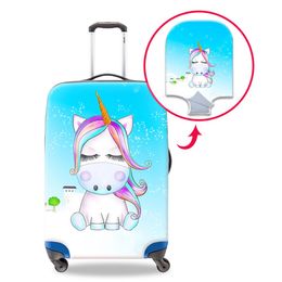 Women Fashion Travel Accessories Pretty Unicorn Animal Prints Luggage Protect Covers For 18 20 22 24 26 28 30 Inches A Cover For A Suitcase