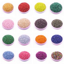 2MM Silver Lined Round Hole Czech Glass Seed Beads 1000pcs/lot Austria Crystal Beads For Jewellery Making Kids