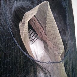 human hair full lace wigs brazilian hair frontal lace wig virgin hair 150 180 density for black women 1 piece lot