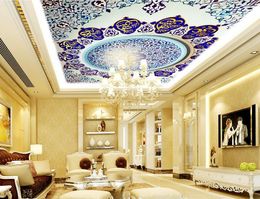 custom 3d ceiling living room decoration 3d wallpaper Pattern 3d ceiling photo wallpaper