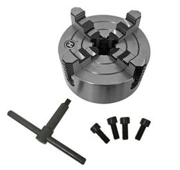 Reversible Independent 125mm Lathe Chuck 4Jaw 5'' CNC Machine Tool 4-M8 Four Jaws CNC Metalworking Tool Accessory