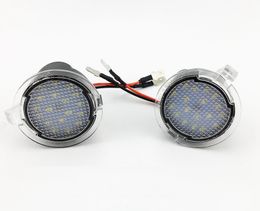 For Ford LED Side Mirror Puddle Light Lamp White 18LED For Explorer Mondeo Edge Taurusp F150 Pick Up Heritage 2pcs/lot